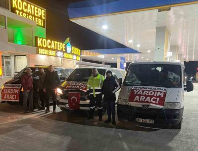 Afyonkarahisar galericiler esnafından deprem bölgesine yardım