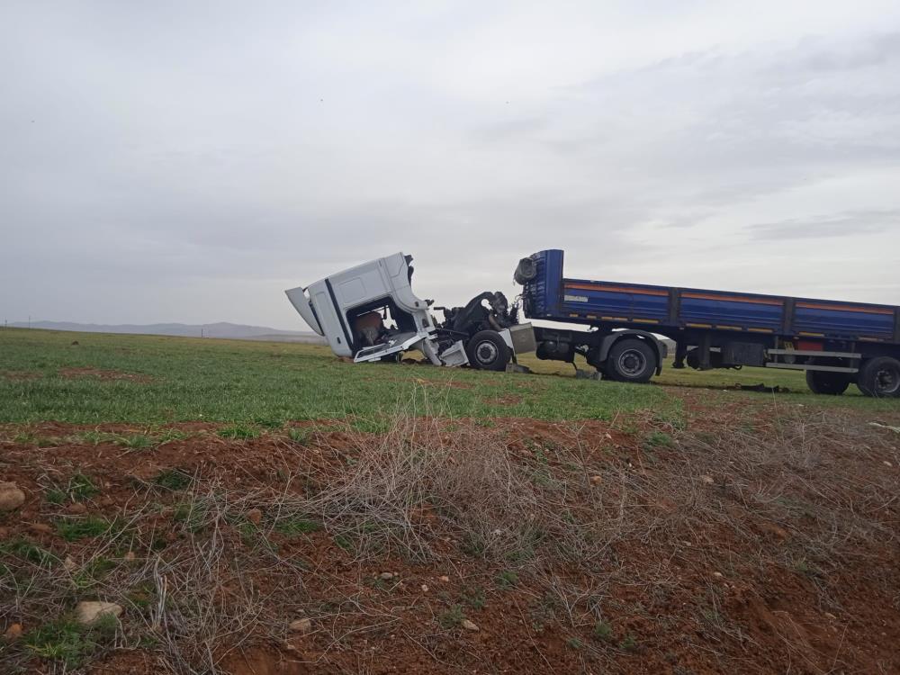 Afyonkarahisar’da yoldan çıkarak buğday