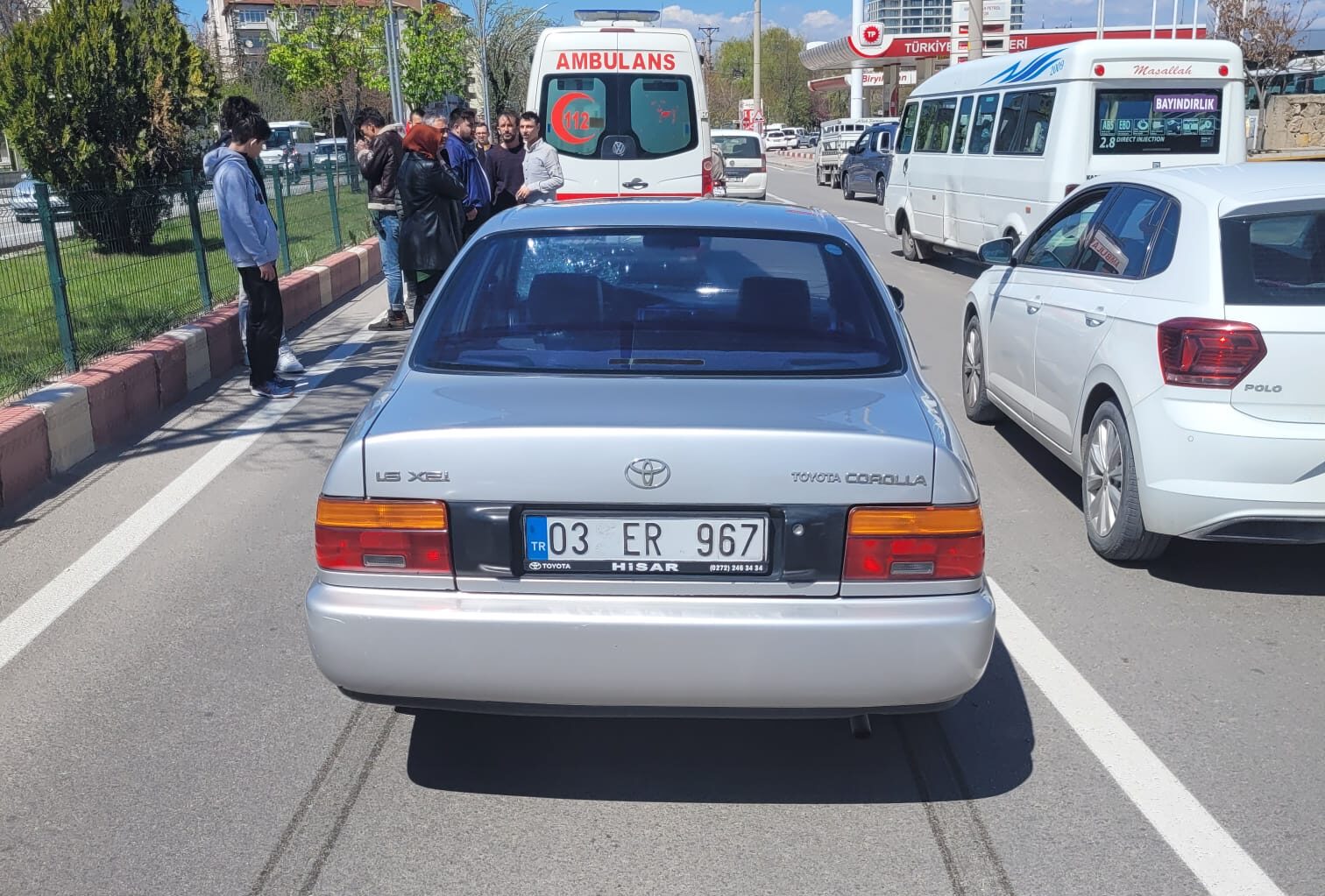 Afyonkarahisar Merkez’de yaşanan trafik