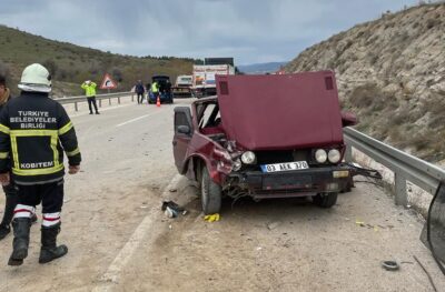 Afyon’da feci kaza: 1 ölü 5 yaralı