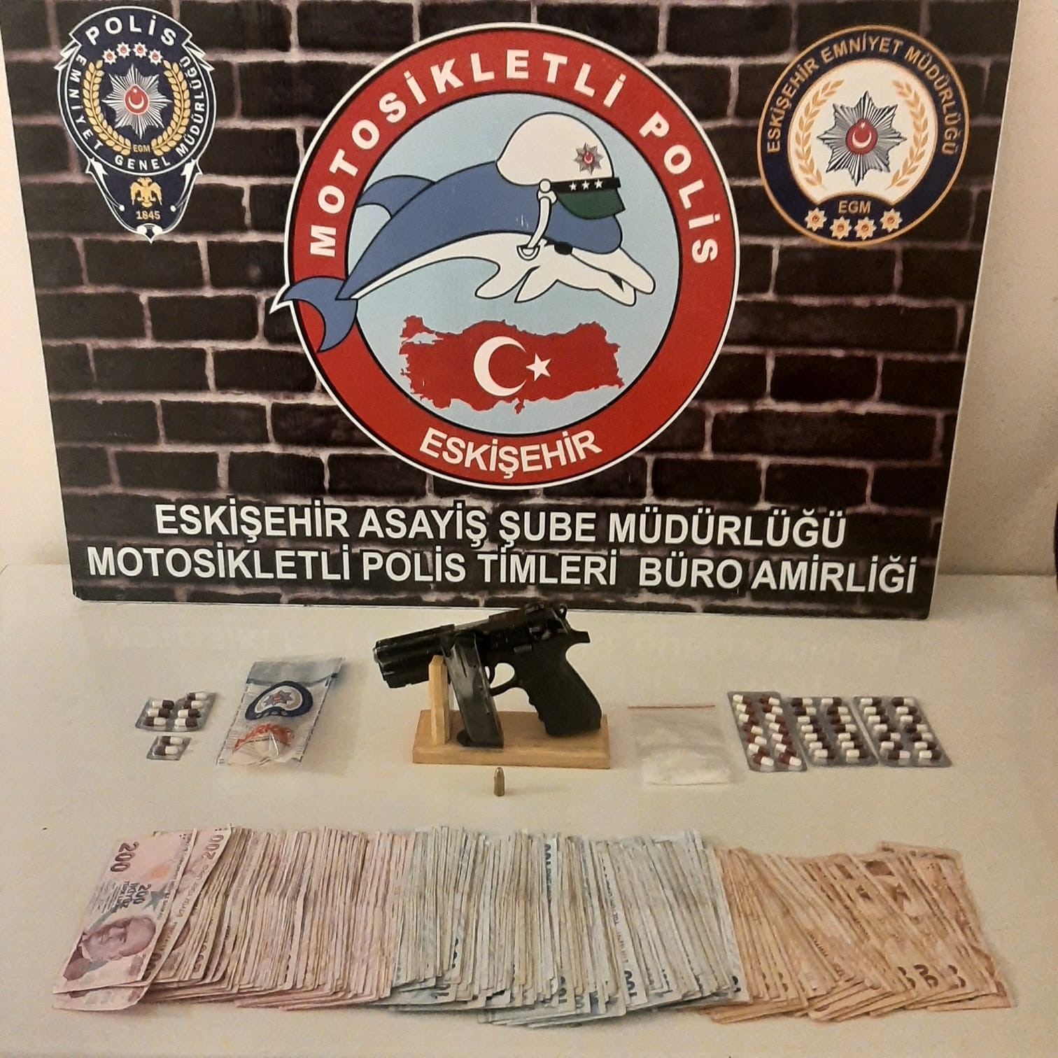 Eskişehir’de polis ekiplerince yakalanan