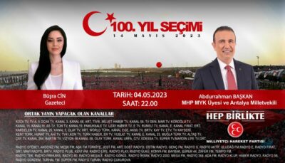 Milliyetçi Hareket Partisi 100. Yıl Seçimi Programı ortak yayınla Kanal 3 ekranlarında!