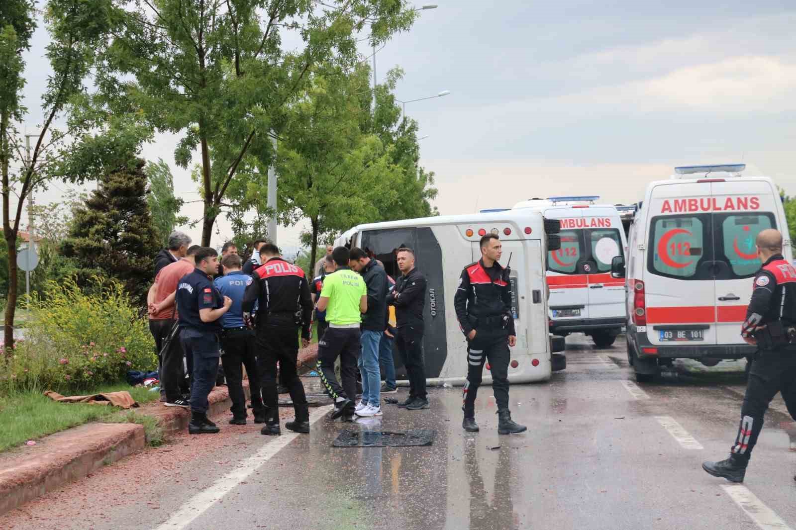 AFYONKARAHİSAR'DA JANDARMA PERSONELİNİ TAŞIYAN