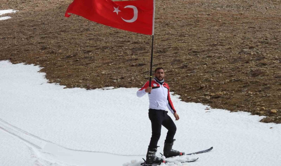 Erzincan’da doğa tutkunu kayak