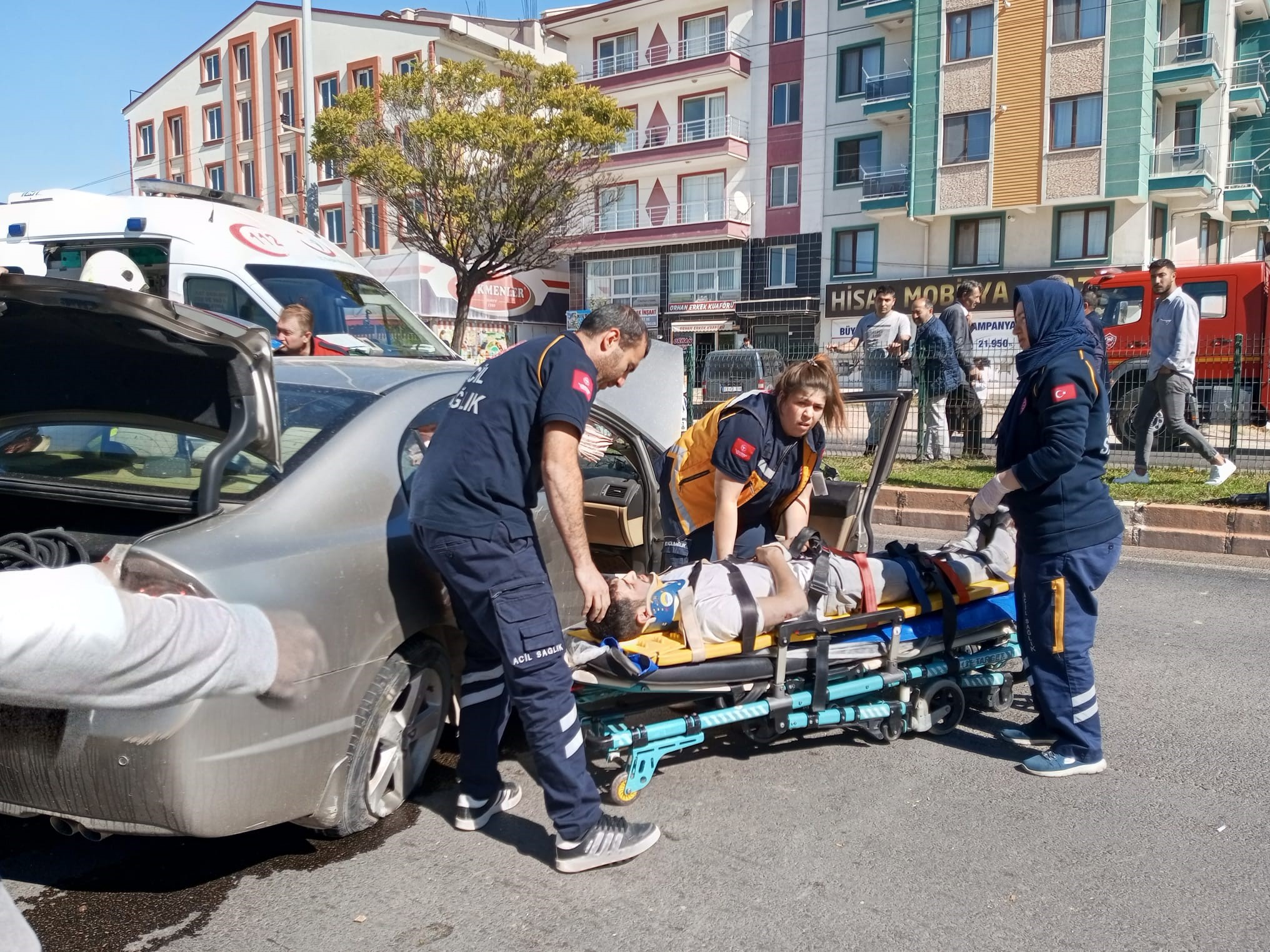 Kaza’da, 2 kişi yaralandı