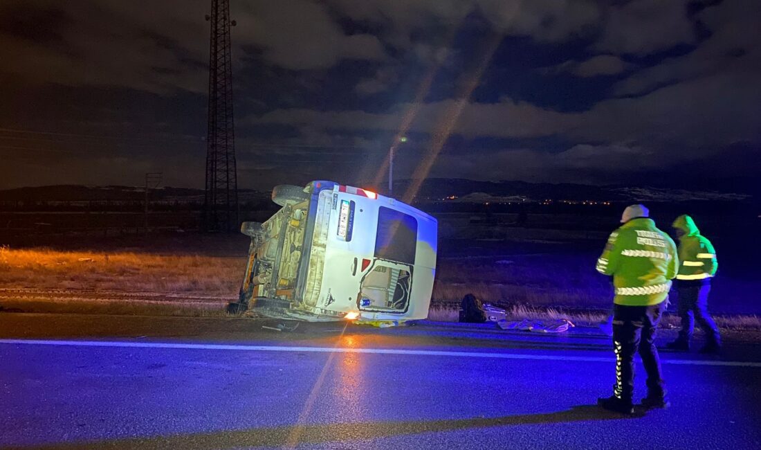 Afyonkarahisar’da kontrolden çıkarak yol