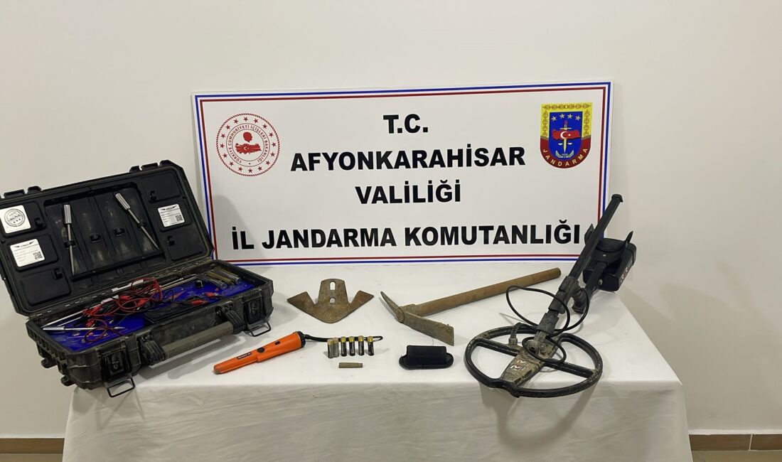 Afyonkarahisar’da define avcıların kaçak