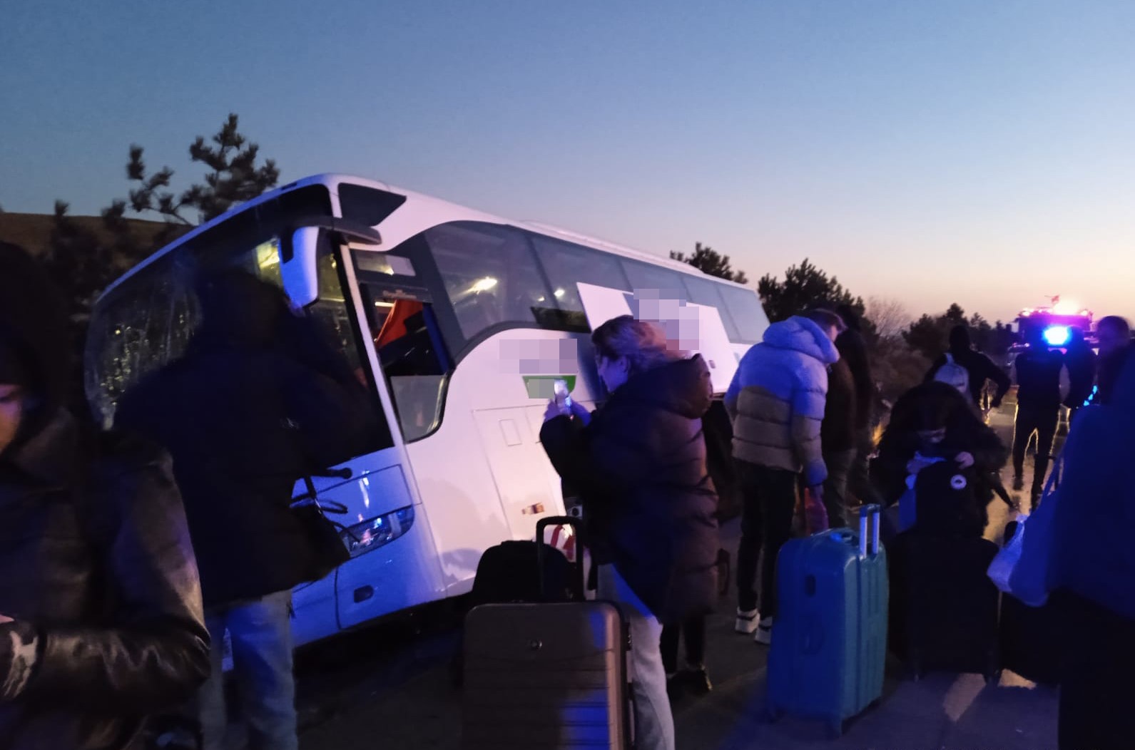 Refüje giren yolcu otobüsünde faciadan dönüldü!