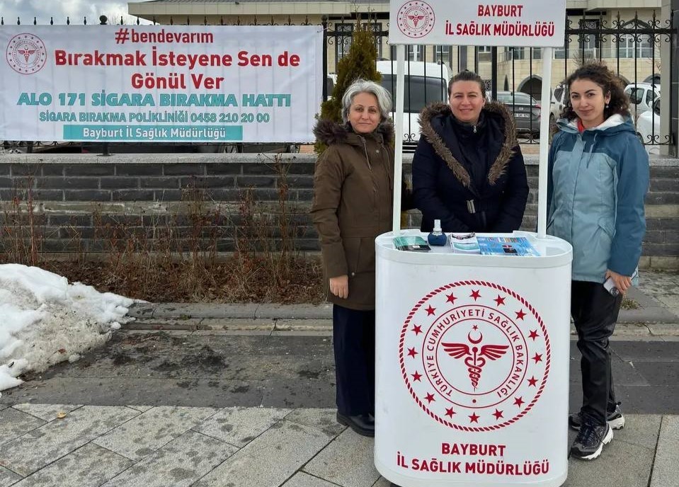 Bayburt’ta sigarayı bırakma günü etkinlikleri