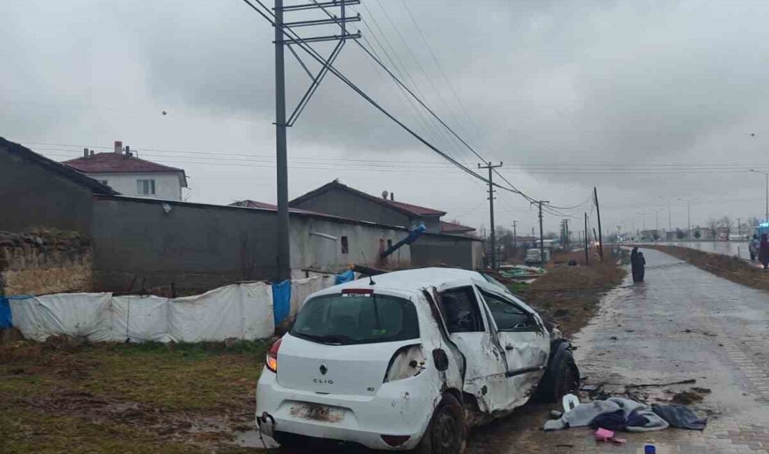 AFYONKARAHİSAR'DA KONTROLDEN ÇIKARAK DEVRİLEN