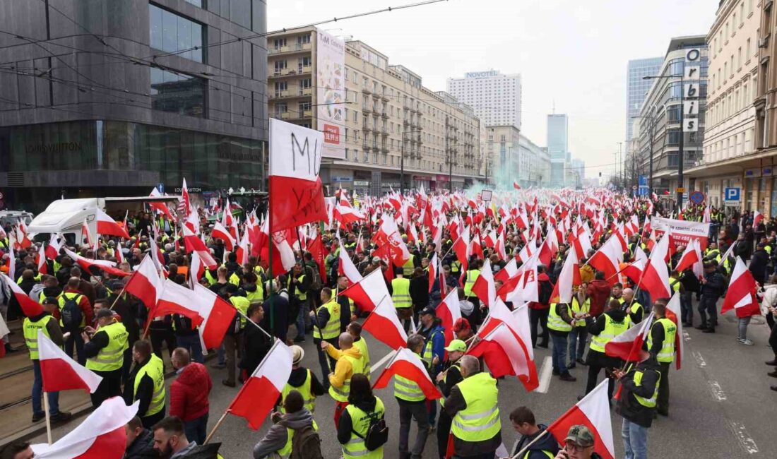 Polonya’da çiftçiler, Avrupa Birliği’nin