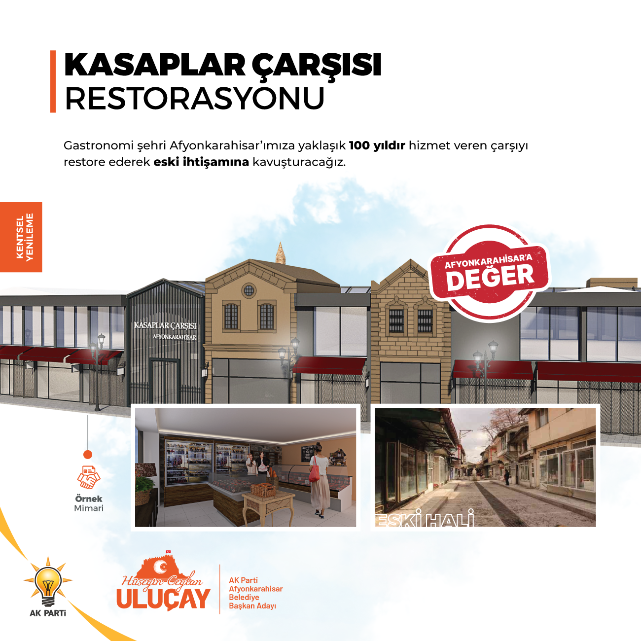 Uluçay’ın projesiyle çarşının dokusu değişecek