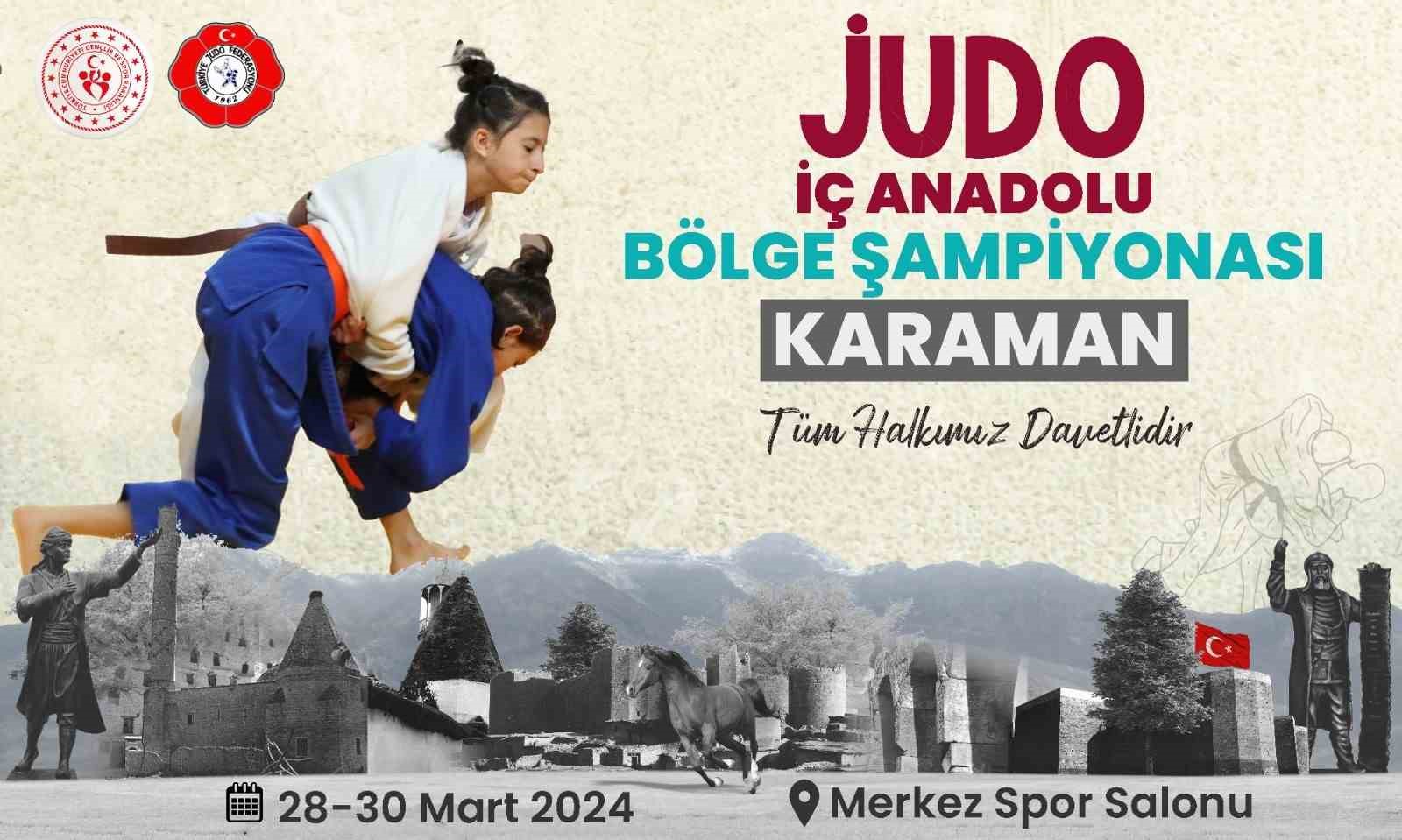 Judo İç Anadolu Bölge Şampiyonası Karaman’da yapılacak