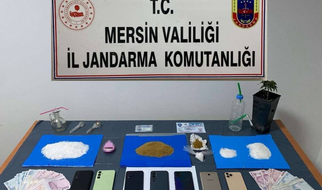 Mersin’de jandarma ekiplerinin uyuşturucu