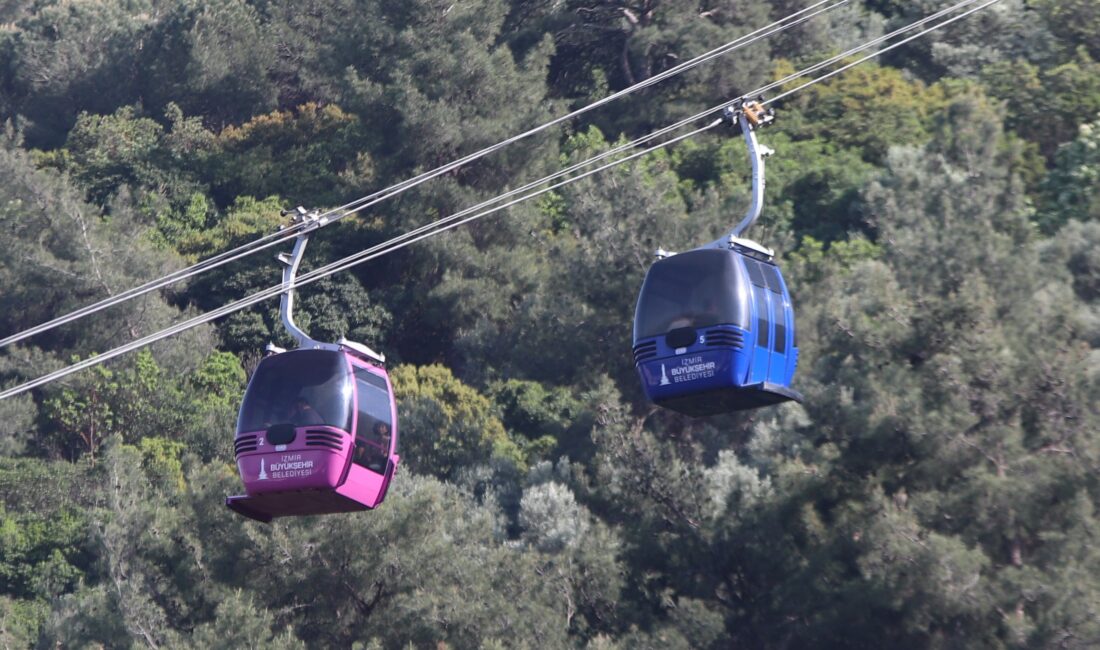 Antalya‘da hareket halindeki teleferik