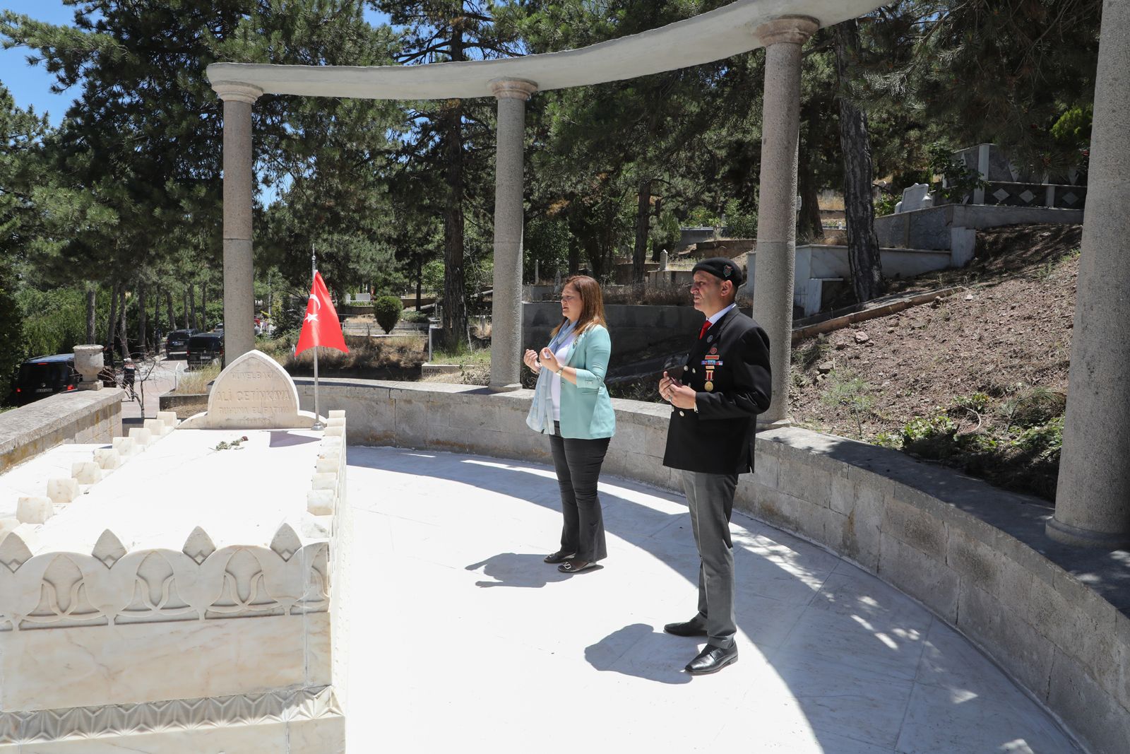 Ali Çetinkaya’nın  mezarı yenilendi