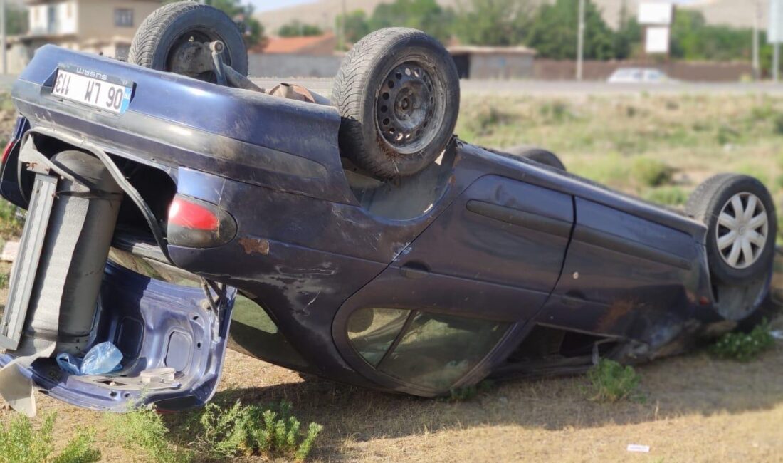 Afyonkarahisar’da otomobilin devrilmesi sonucu