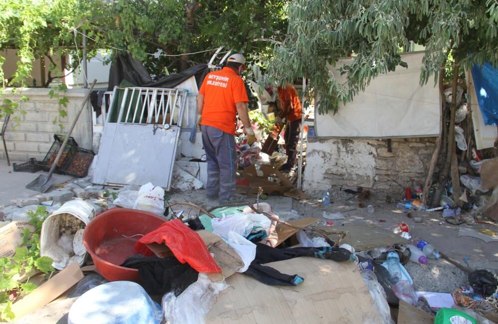 Konya’nın Beyşehir ilçesinde “çöp