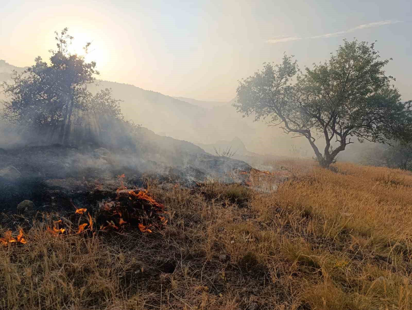 Afyonkarahisar’ın Hıdırlı Tepesi mevkiindeki ormanlık alanda yangın çıktı. İtfaiye ekiplerinri yangına yoğun müdahalesi sürüyor.