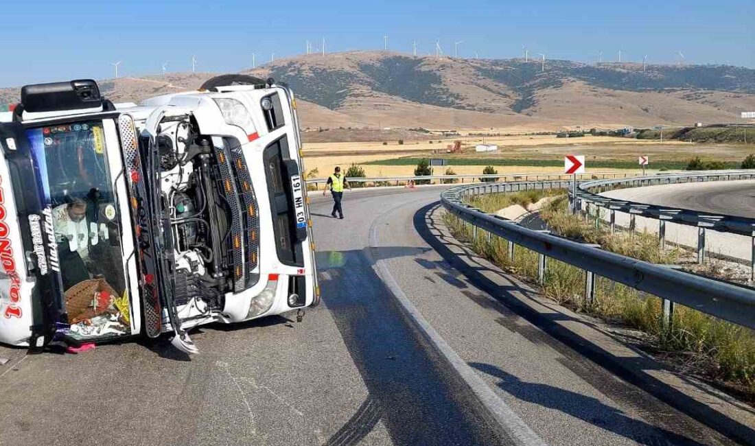 Afyonkarahisar’da kontrolden çıkarak bariyerlere