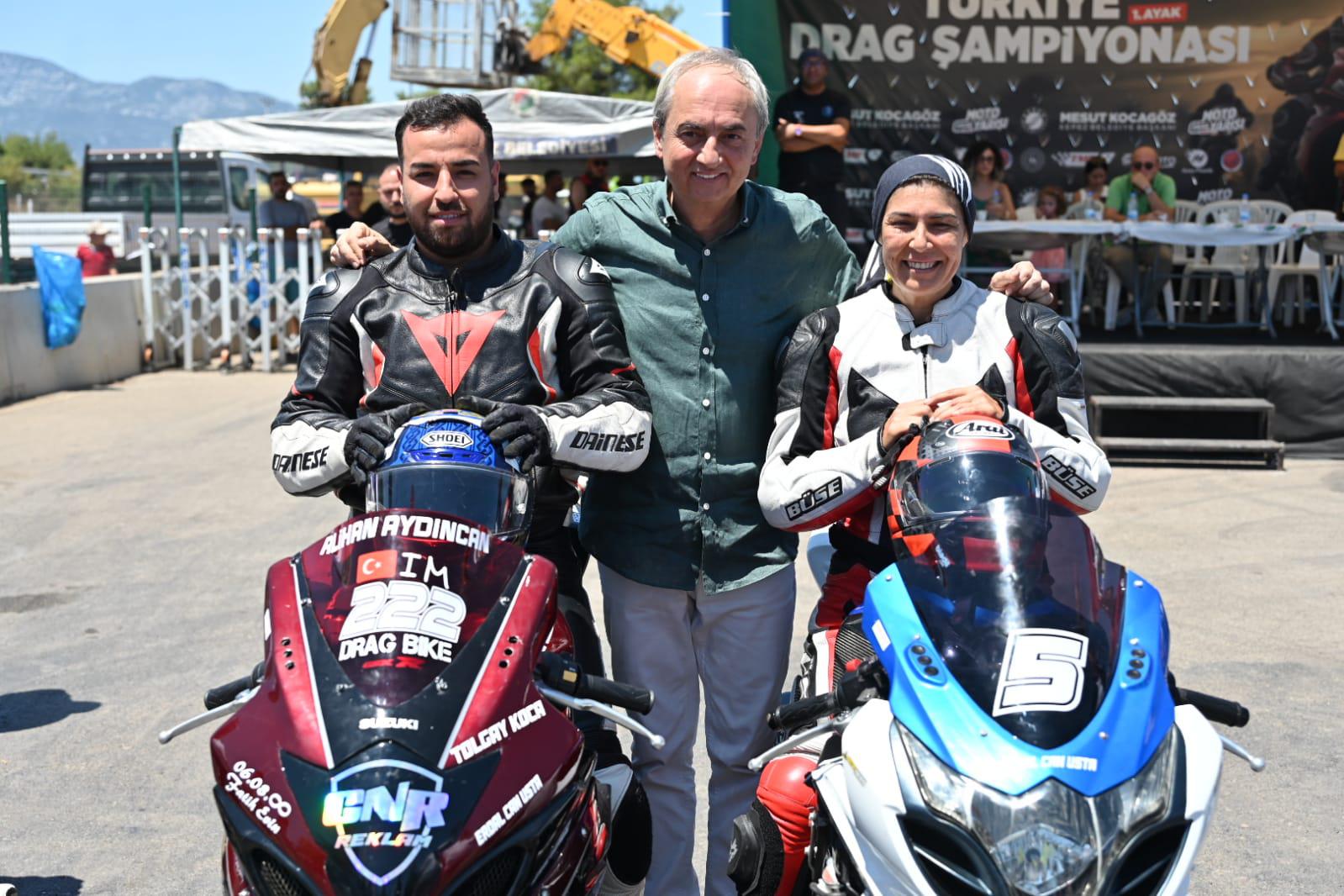 Antalya Kepez’de Motodrag rüzgarı esti