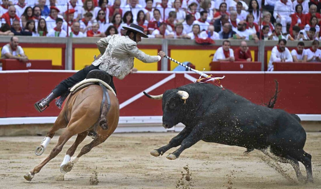 İspanya’da San Fermin Festivali’nde