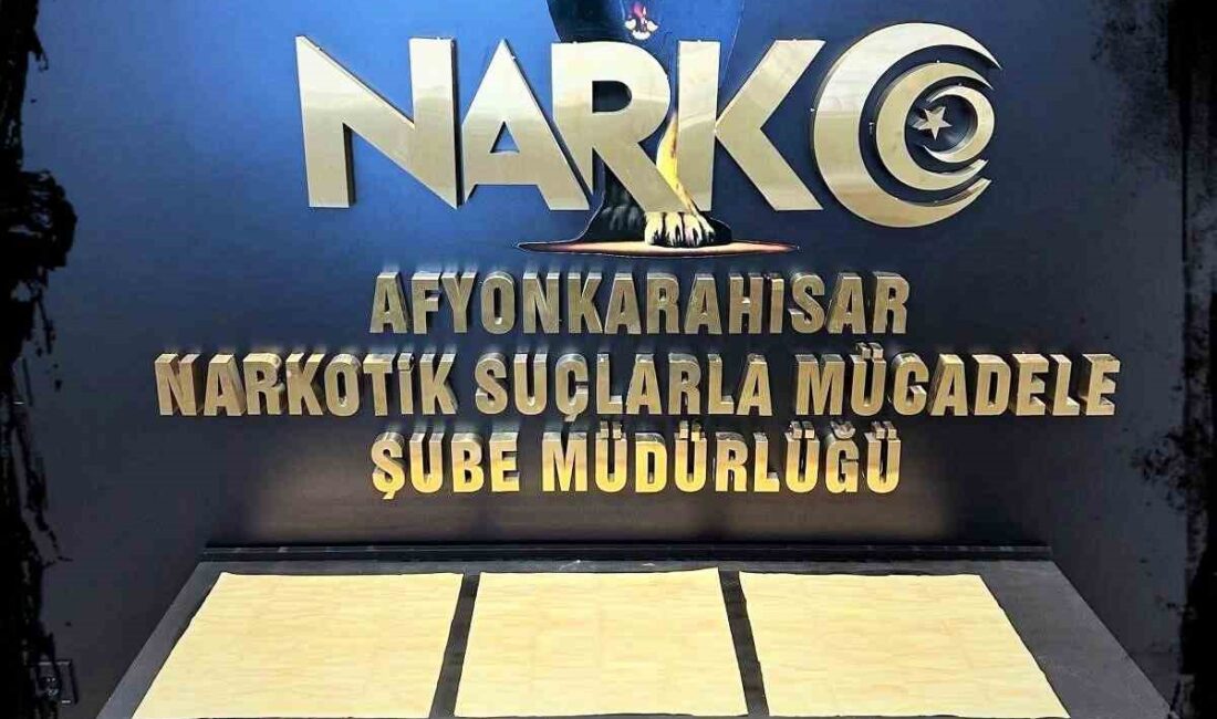 Afyonkarahisar’da narkotik polisi tarafından