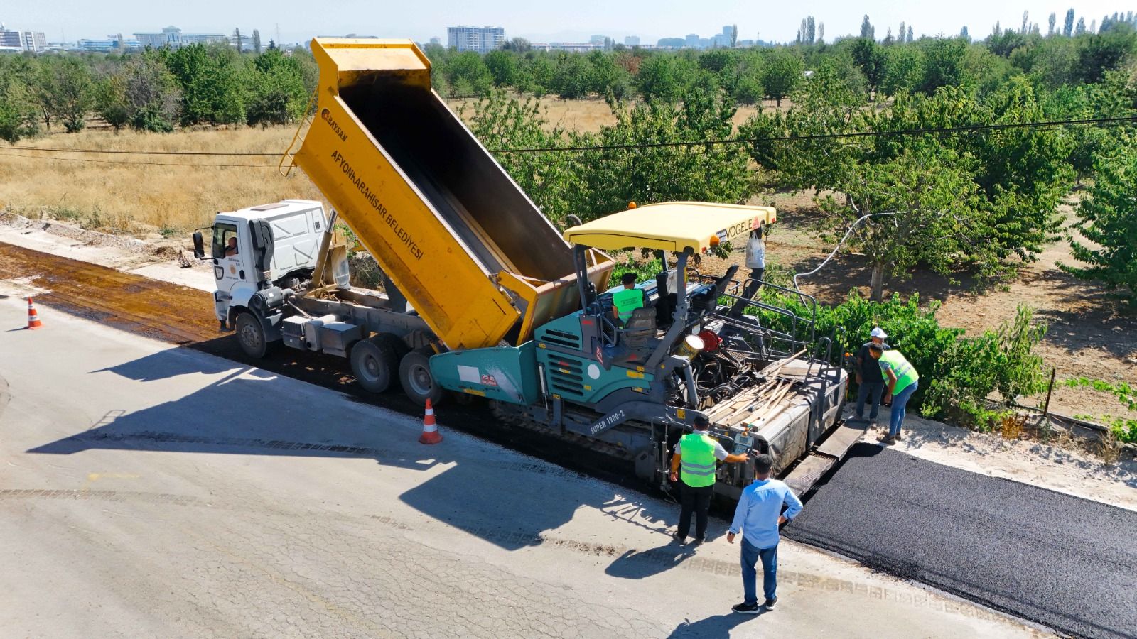 Çakırköy yolunda asfalt çalışmaları başladı