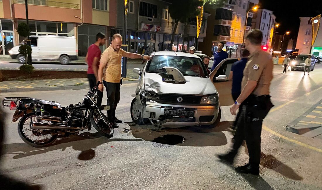 Konya’nın Kulu ilçesinde otomobil