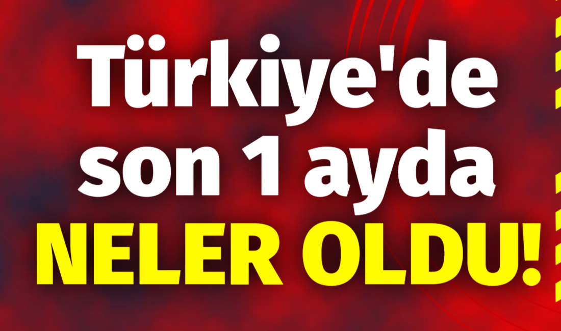 Türkiye, son bir ayda