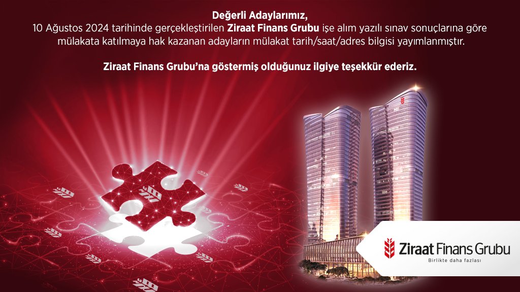 Ziraat Bankası, 10 Ağustos