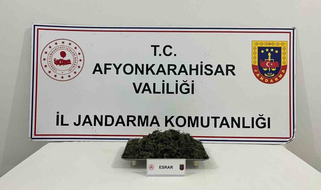 Afyonkarahisar’da jandarma tarafından yapılan