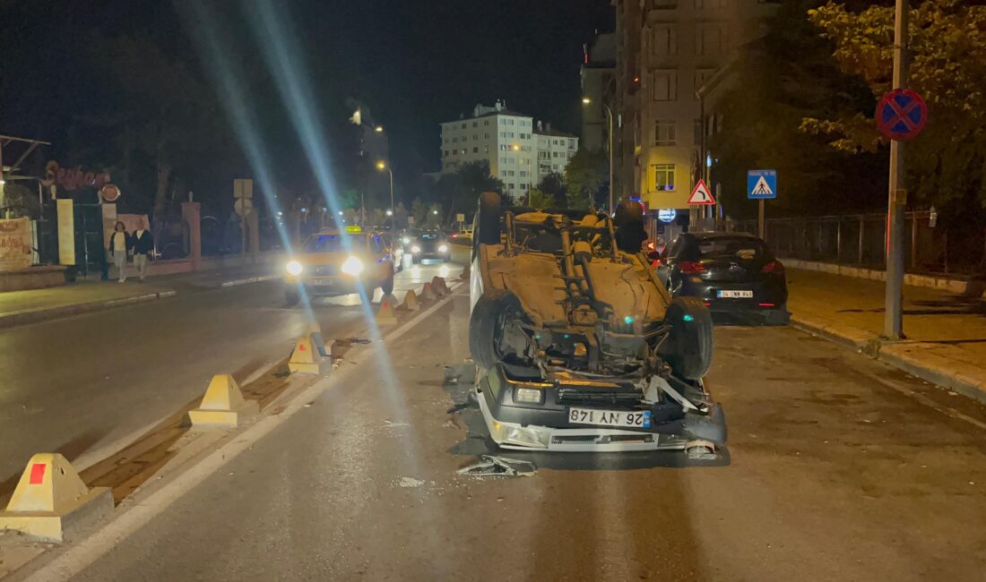 Eskişehir'de viraja hızlı girdiği