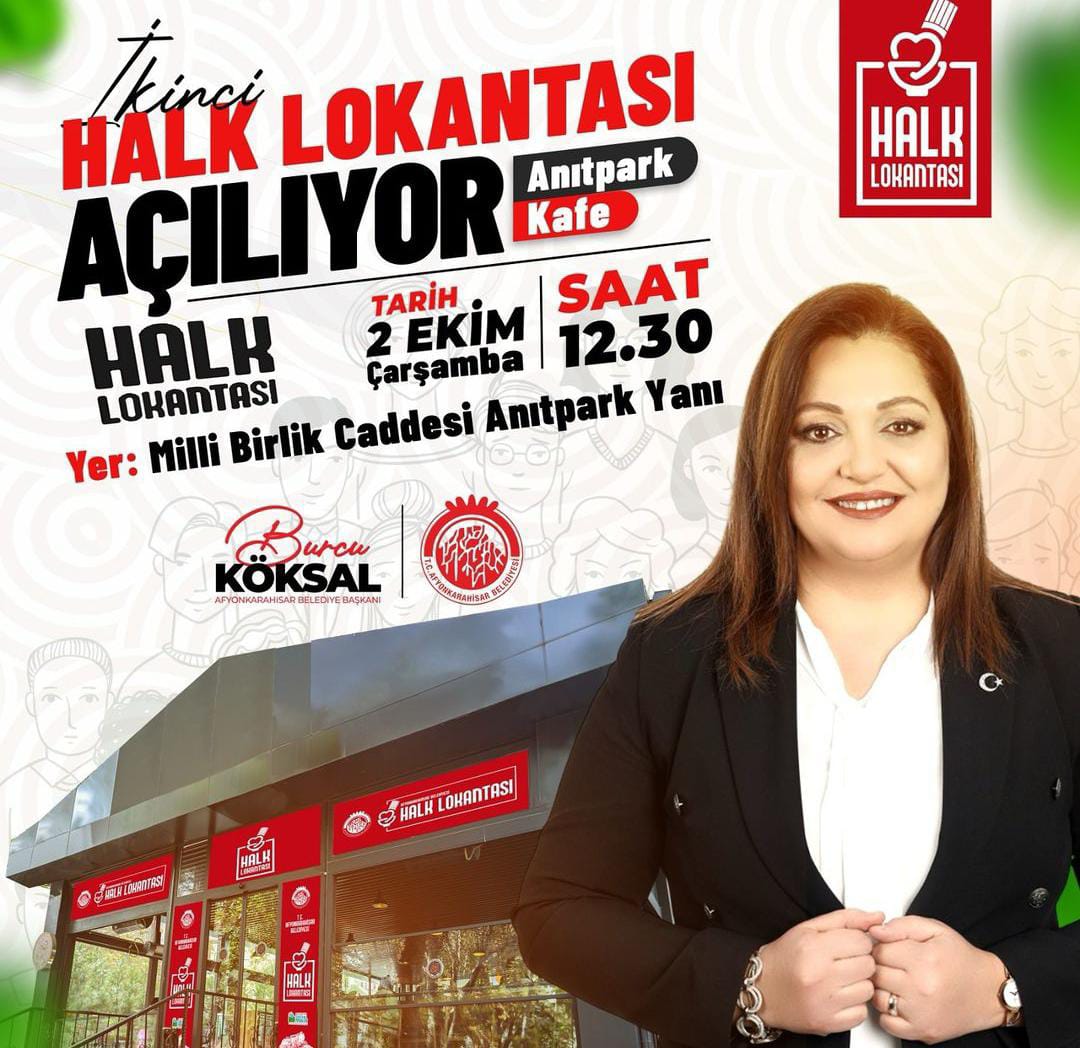 Afyonkarahisar’da İkinci Halk Lokantası Açılıyor