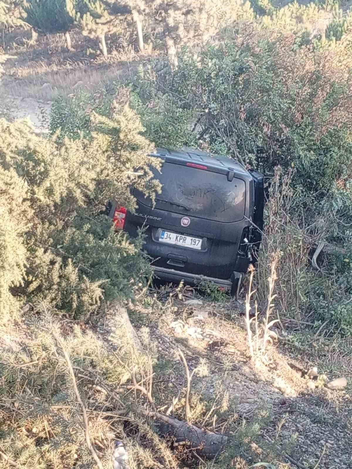 Afyonkarahisar’da Feci Kaza: Hafif Ticari Araç Ağaçlık Alana Uçtu, 5 Yaralı