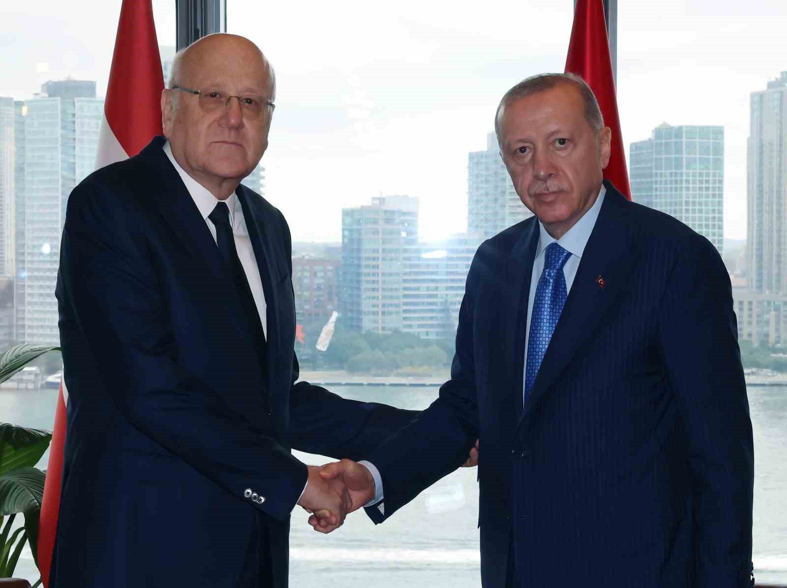 Cumhurbaşkanı Erdoğan, Lübnan Başbakanı Mikati’yi kabul etti