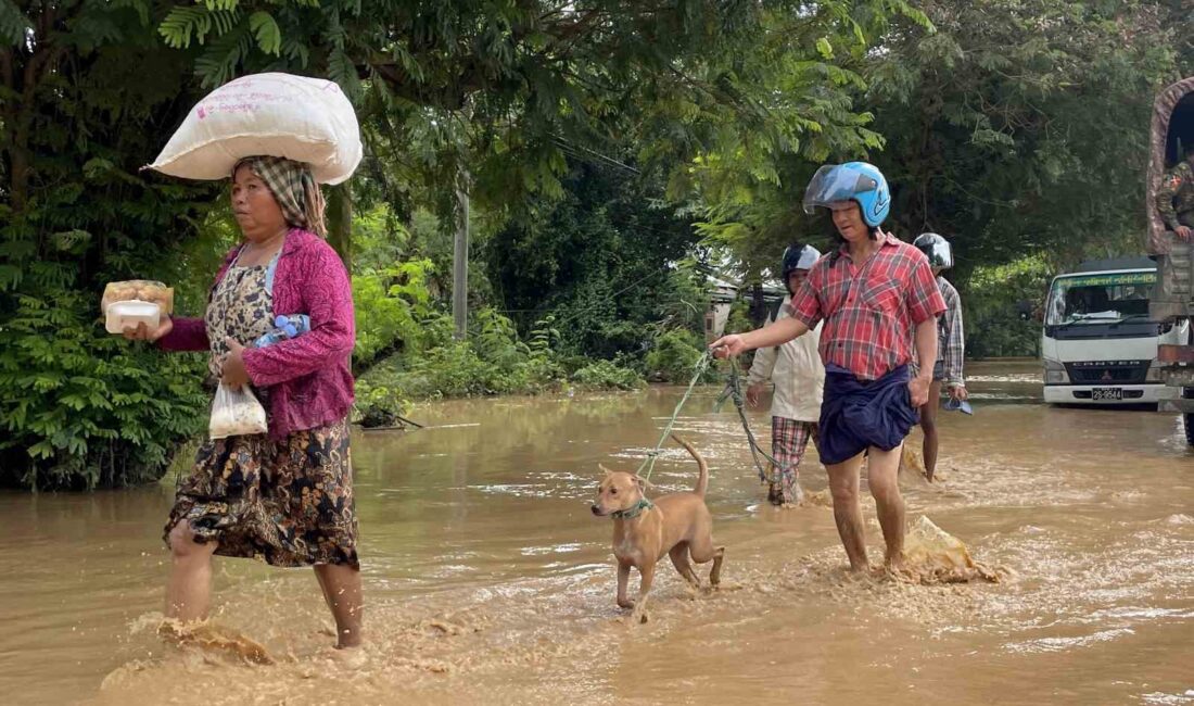 Myanmar’da etkili olan şiddetli