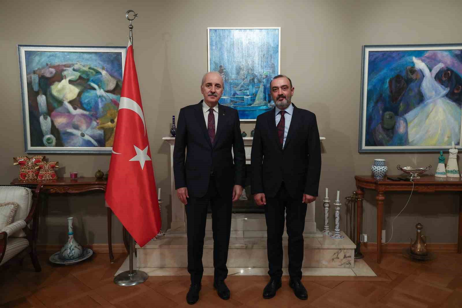 Kurtulmuş, Büyükelçi Acarsoy ile bir araya geldi!