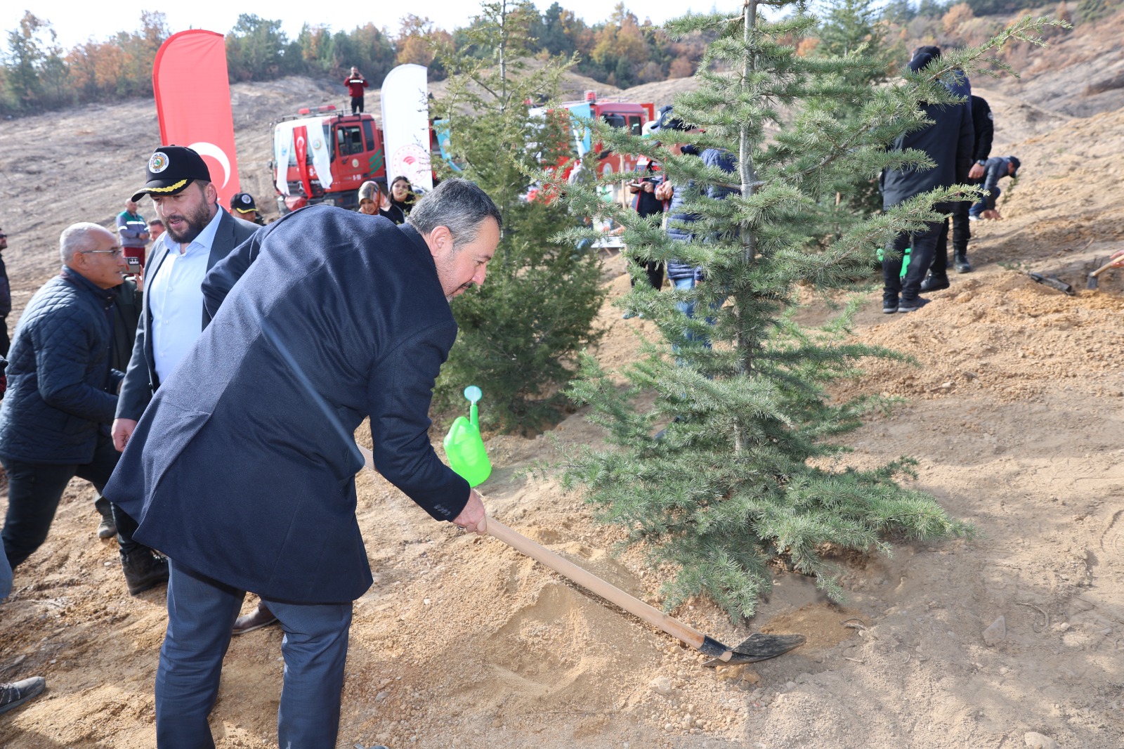 Akharım’da fidan diktiler