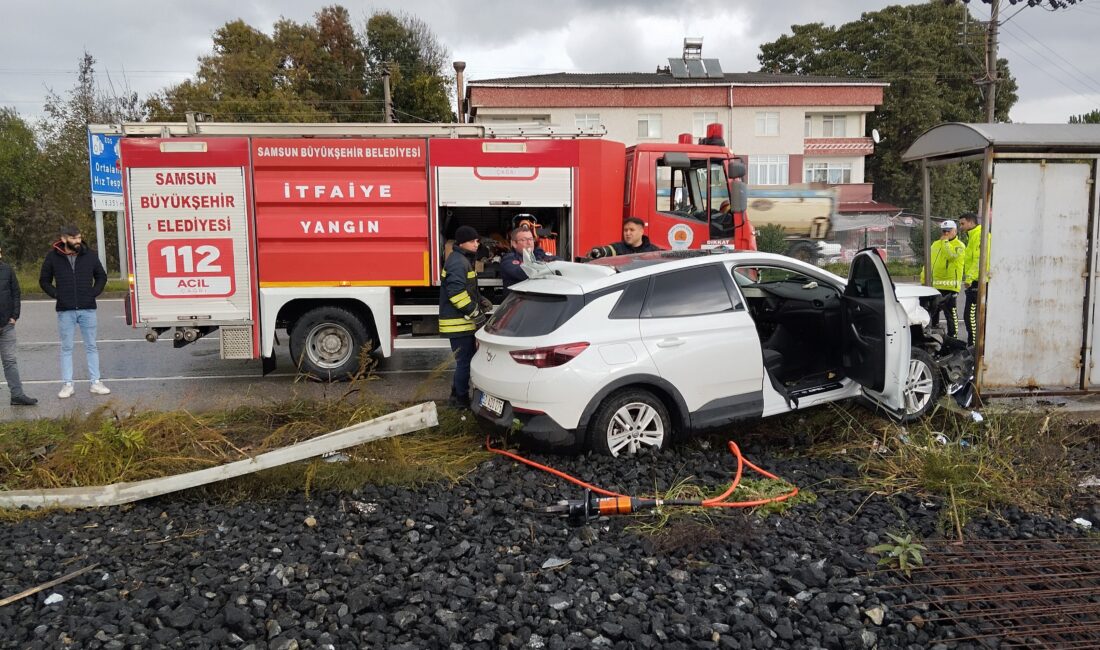 Samsun'un Çarşamba ilçesinde kontrolden