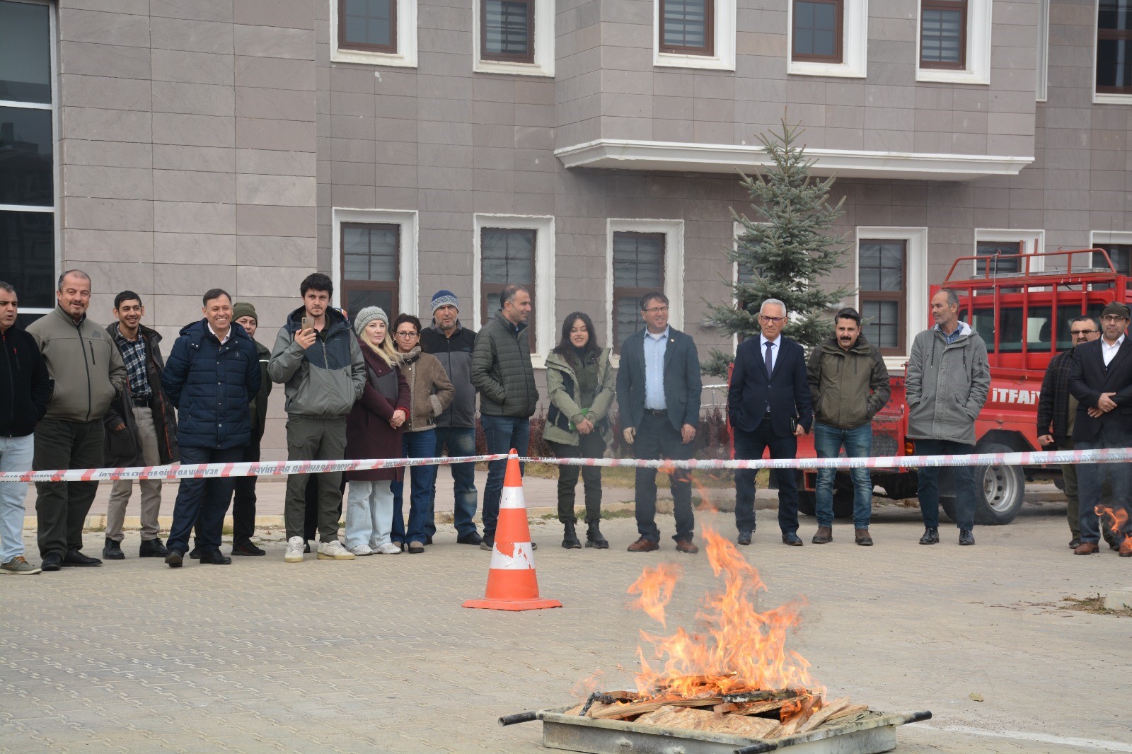 DKMP’de yangın tatbikatı