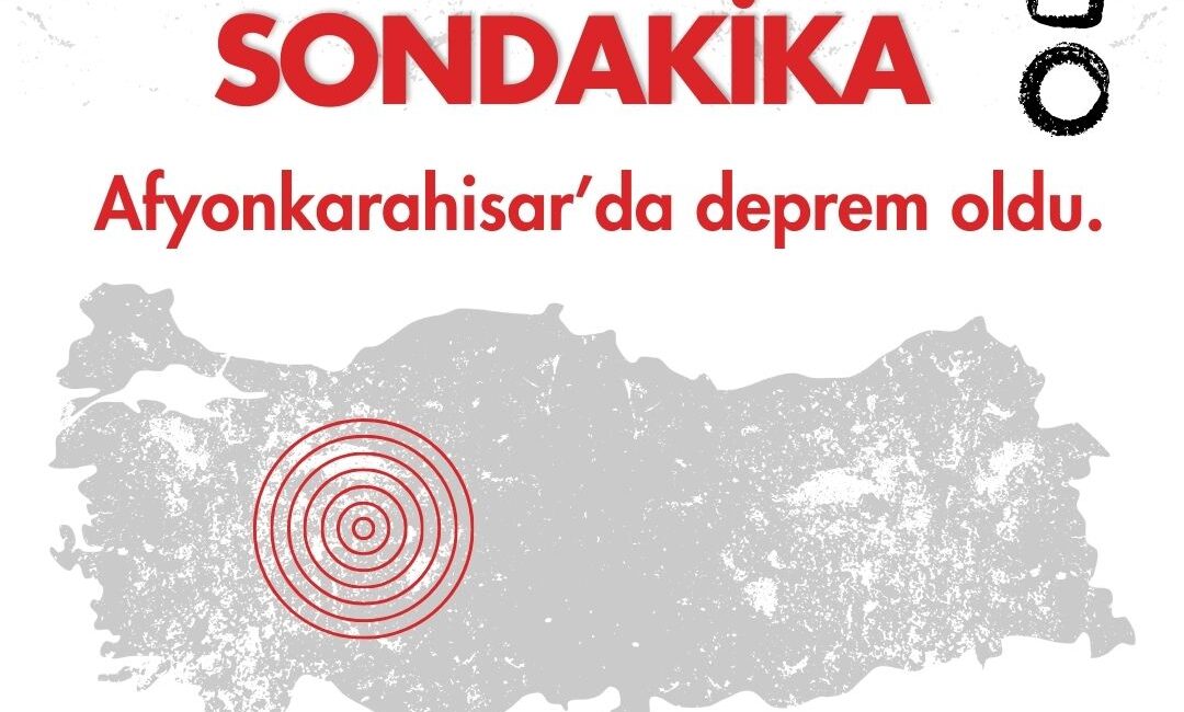 Afyonkarahisar'da sabah saatlerinde deprem