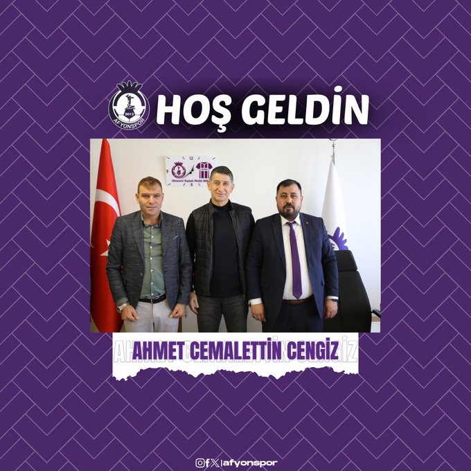 Afyonspor, Teknik Direktörlük görevine Ahmet Cemalettin Cengiz’i getirdi