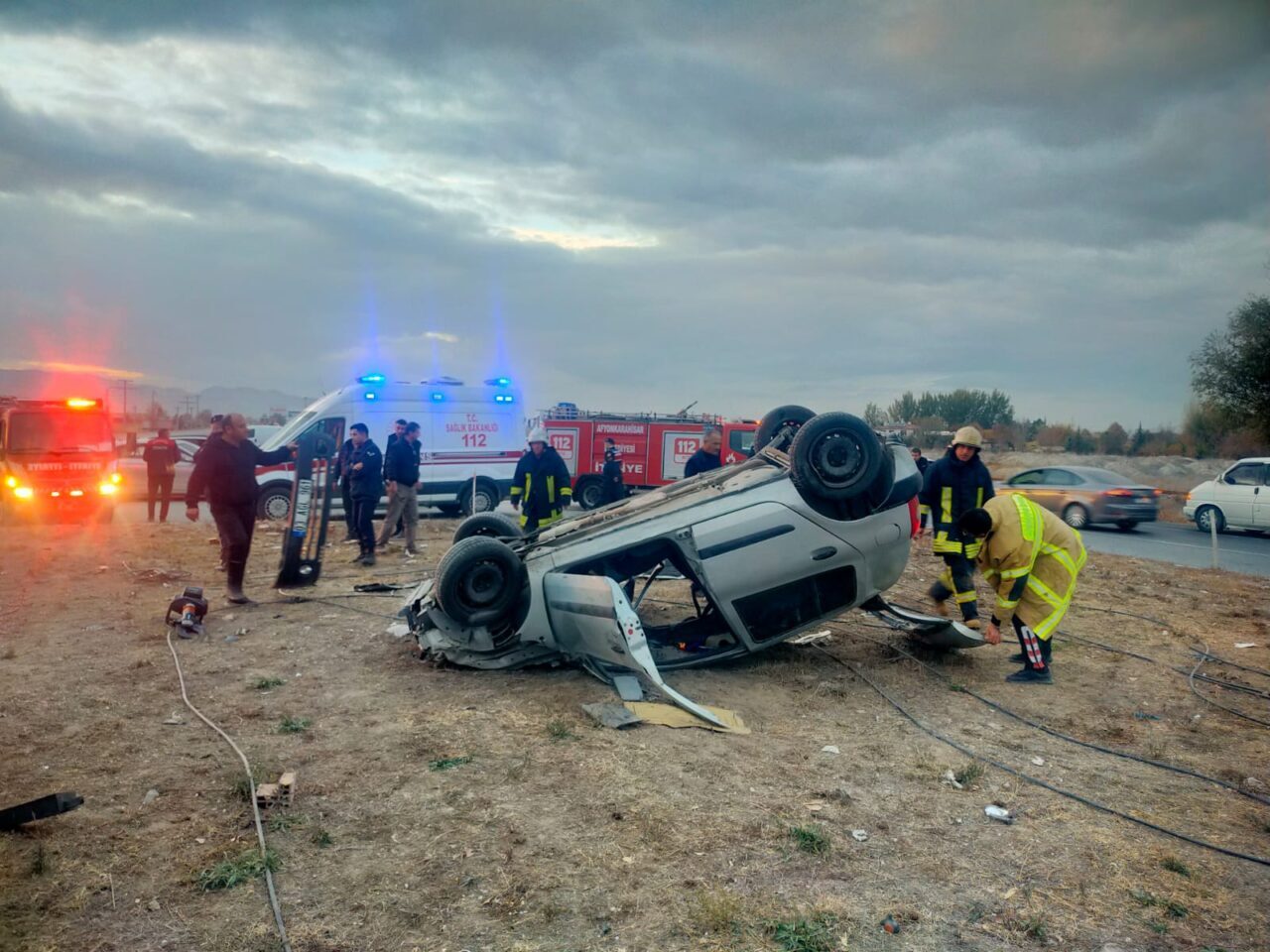 Afyonkarahisar’daki kazada ağır yaralanan sürücü öldü