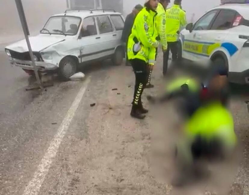 Denizli’de yoğun sisin etkisiyle