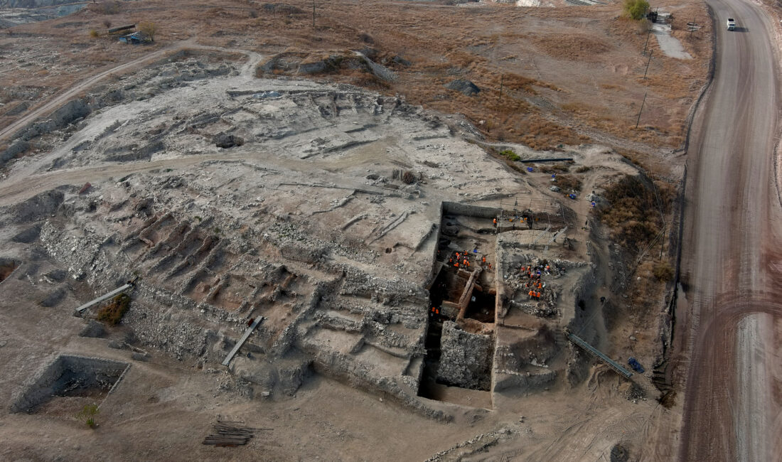 Kütahya'da, termik santral sahasında