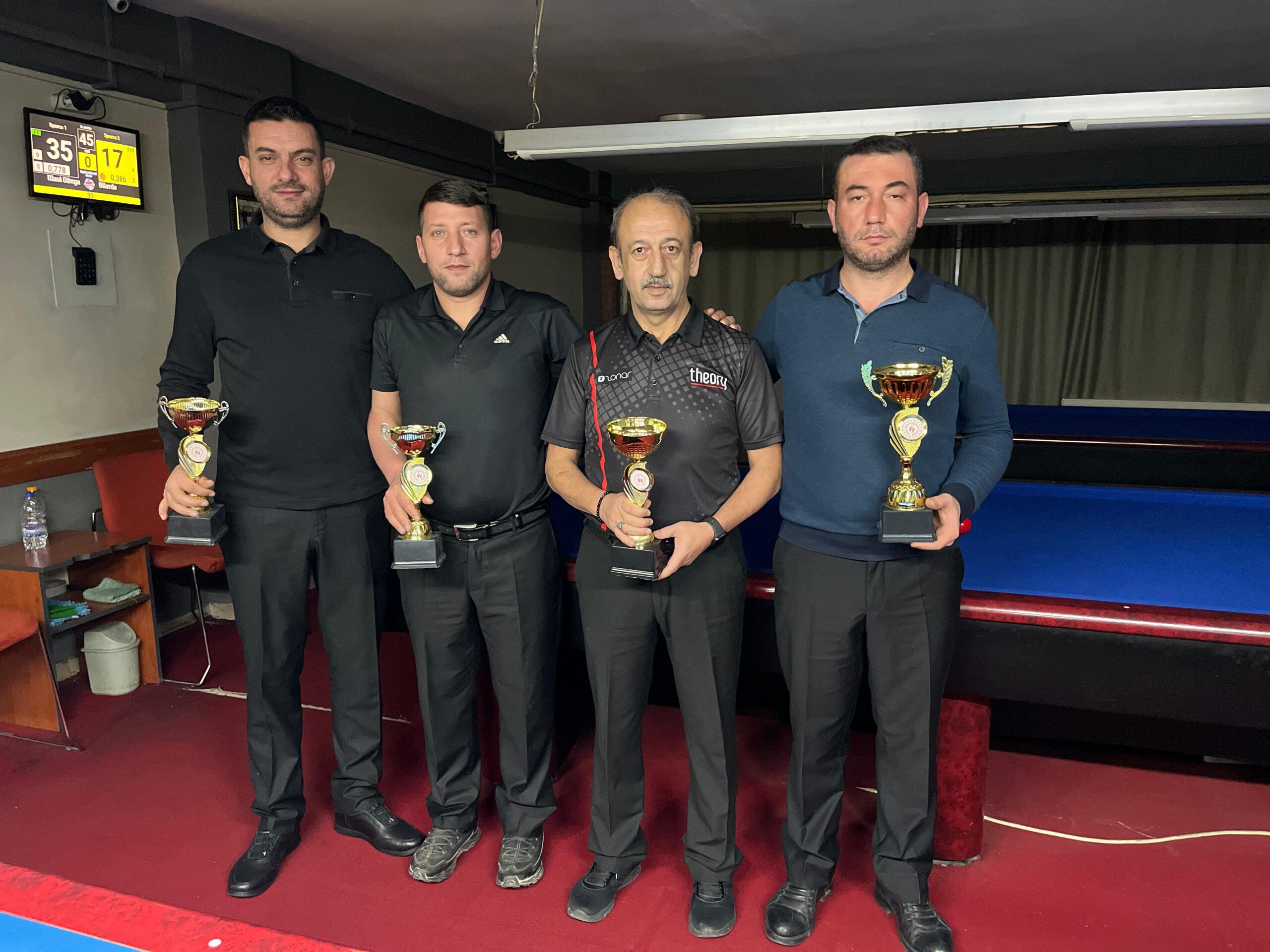 Afyon Basın Cemiyeti 3 Bant Bilardo Turnuvası sona erdi