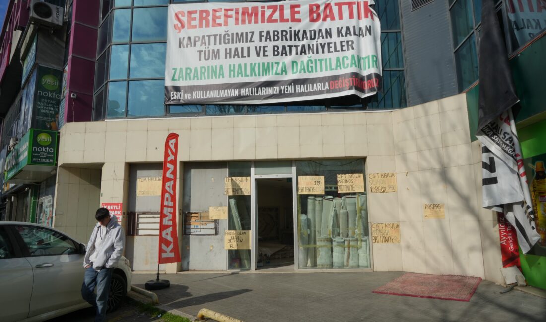 Şerefle batan fabrikanın malları