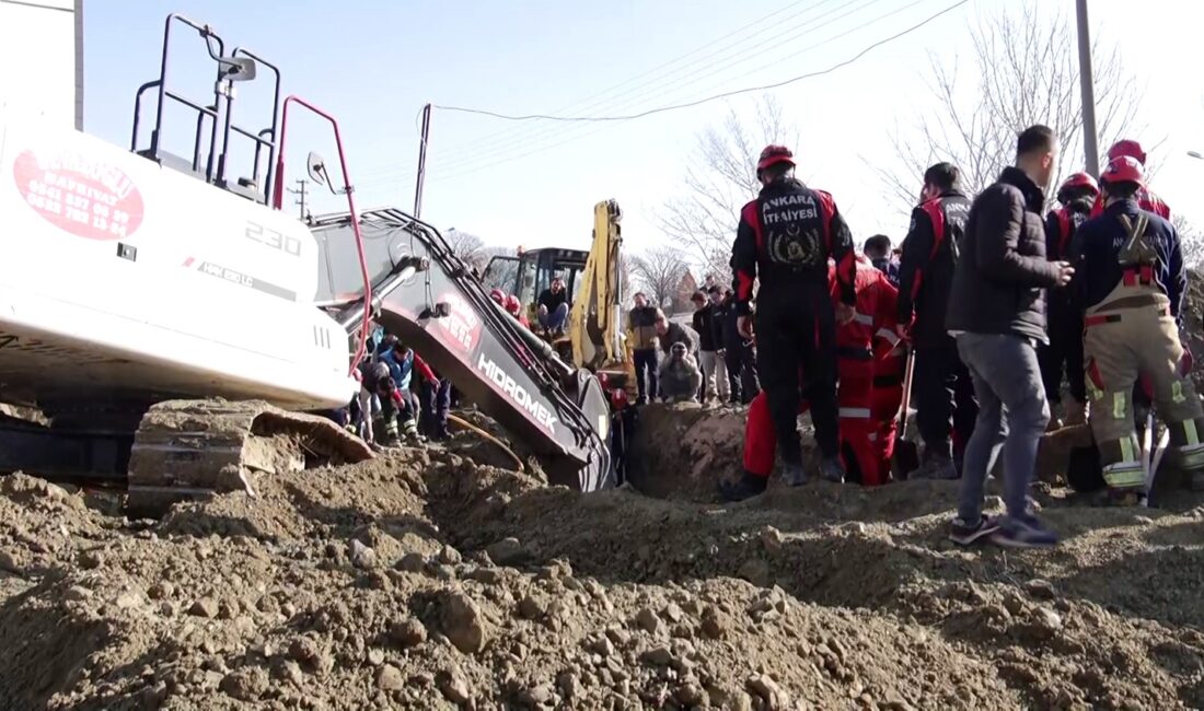 Ankara'nın Polatlı ilçesinde kanalizasyon