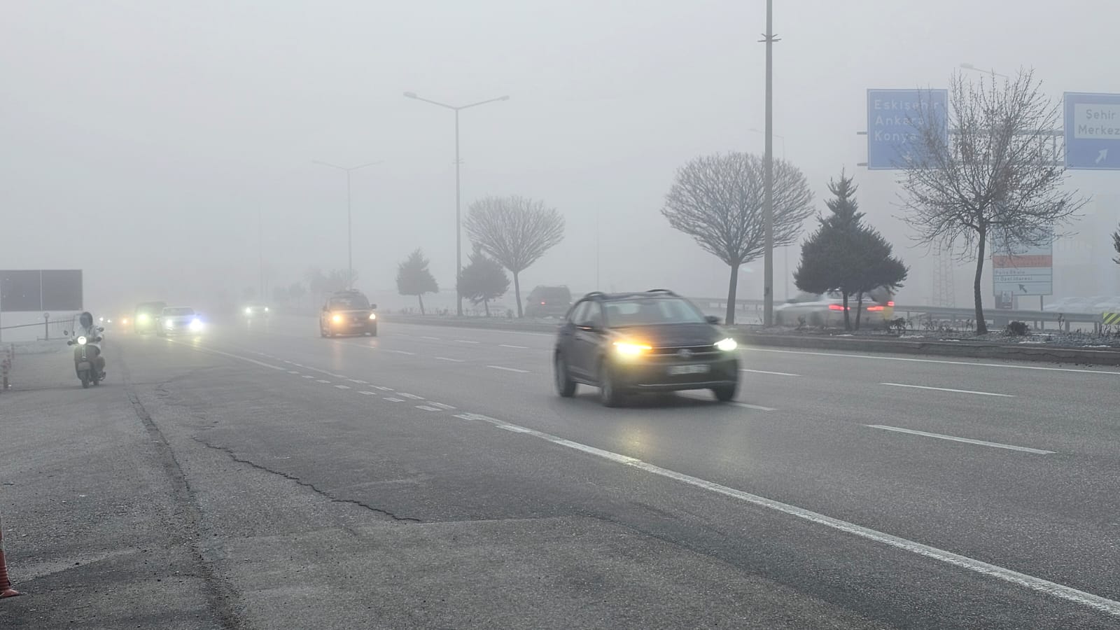 Afyon’da Yoğun pus ve sise Dikkat!